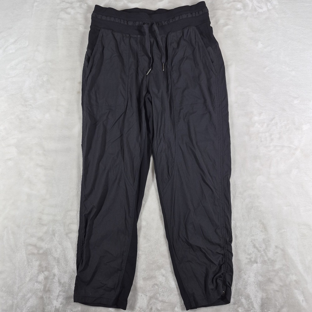 Lululemon Dance Studio Mid Rise Cropped Pants Women's Size 6 Black Gym LW6CDQS